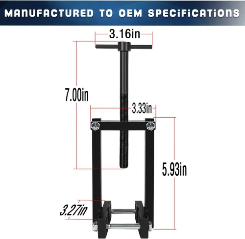 Vista 7 de Extractor de bomba de transmisión con extractor de bomba de mandíbulas ajustable para bombas de transmisión Ford C6, E4OD 4R100 y 200, THM200-4R