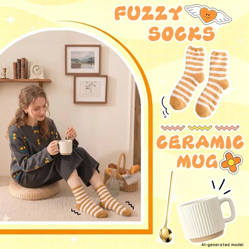 Vista 5 de Cesta de regalo de girasol para mujer, juego de caja de regalo de spa