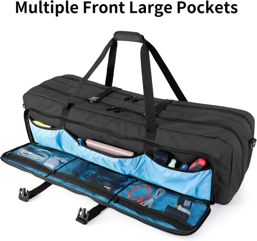Vista 4 de samdew Funda para telescopio, bolsa de telescopio de doble capa para almacenamiento de telescopios astronómicos, funda acolchada de transporte