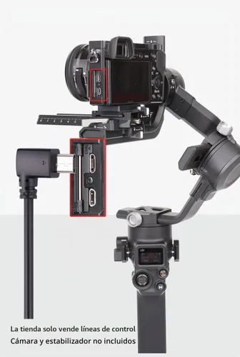 Vista 3 de Cable de control multi a USB tipo C para DJI Ronin RS4 RS3 pro Mini RS2