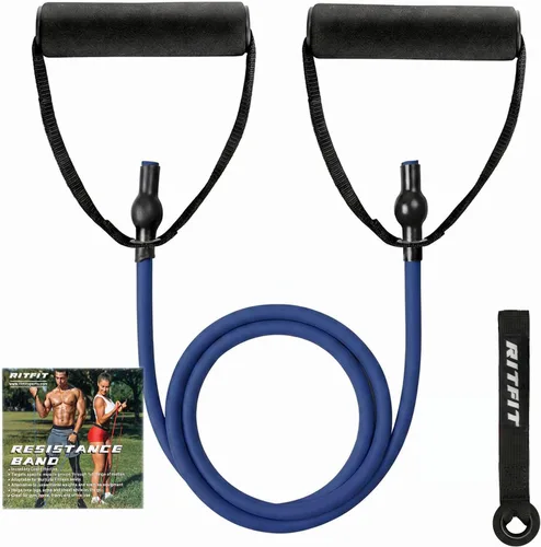 Vista 9 de RitFit Single Resistance Bands with Handles Door Anchor for Home Gym