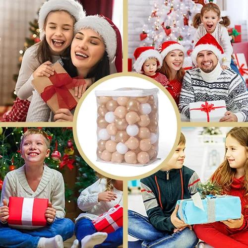 Vista 3 de GOGOSO Bear Ball Pit Balls Shapes BPA Free Plastic Play Balls Crush Proof Kids Toddlers Baby Pastel Pelotas Toy Shaped Giant Friendship Bracelet