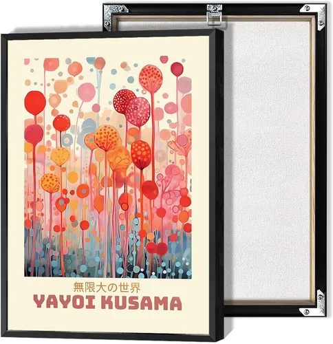 Vista 13 de Pósteres vintage de Ya yoi Kusama The Infinity Big World, arte de pared, arte de pared abstracto de habitación y estética, arte de pared hermoso