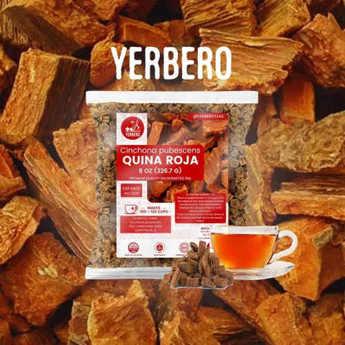 Vista 3 de Yerbero - Paquete de 2 piezas - Palo De Víbora 1LB (15.98 oz) + Quina Roja 1LB (15.98 oz) Duo Tes Herbales De Árbol De La Víbora y corteza