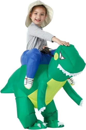 Vista 7 de Disfraz inflable de dinosaurio T-Rex, disfraz de Halloween, disfraz de dinosaurio
