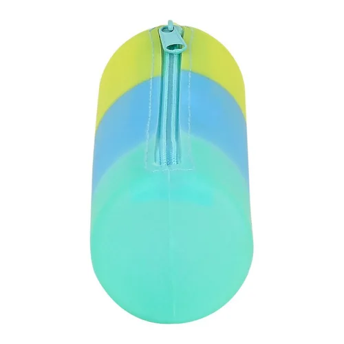 Vista 3 de Estuche Escolar Cilíndrico Safta Azul Verde Amarillo (20 x 5 x 5 cm)