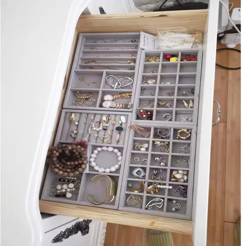 Vista 6 de Organizador de joyas de terciopelo