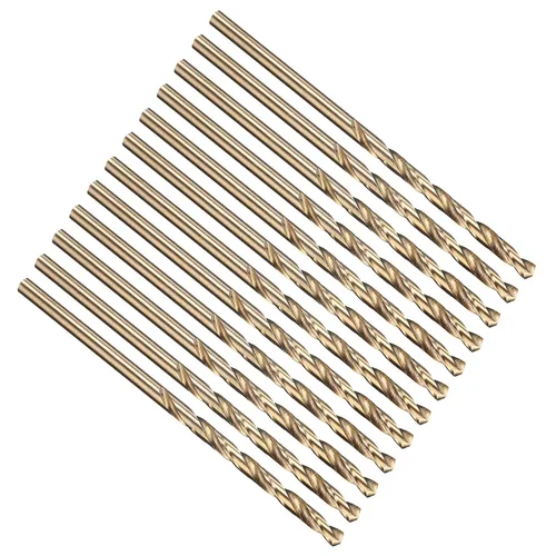 Vista 56 de PATIKIL Broca Jobber de 0.039 in, vástago recto M35 cobalto 5% acero de alta velocidad 135° acabado dorado para metal duro de acero inoxidable - 2