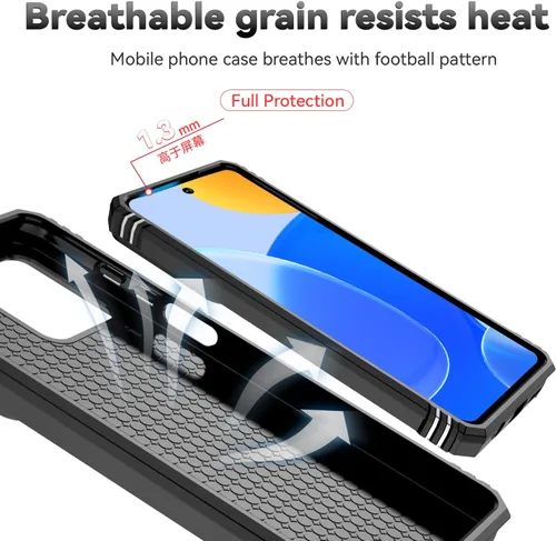 Vista 7 de SunStory Funda para teléfono Motorola Moto G Stylus 5G 2023 con protector de pantalla HD y cubierta deslizante para la cámara y patas de apoyo, Negro
