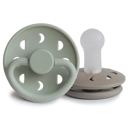 Vista 10 de FRIGG Moon SilkySoft - Chupete de silicona para bebé, fabricado en Dinamarca, sin BPA (rubor/crema, 6-18 meses)