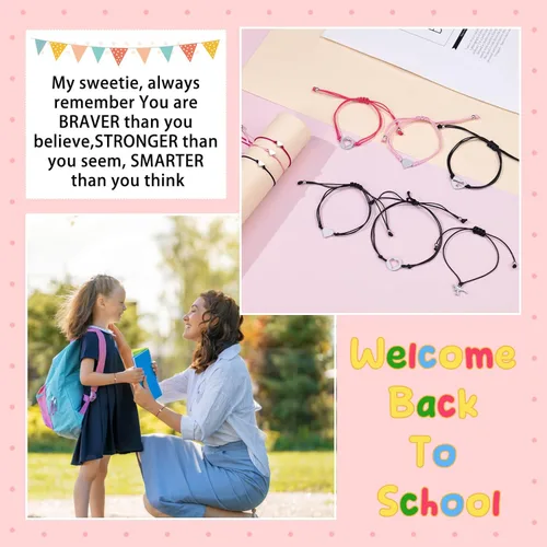 Vista 7 de Ithmahco Back To School Bracelet Mommy And Me, First Day Of School Bracelet, Mommy And Me Bracelets, Back To School Bracelet Mommy And Me, Back To
