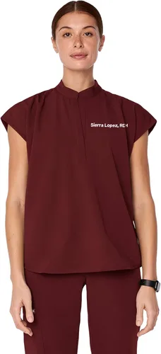 Vista 10 de FIGS Rafaela Oversized Scrub Top for Women Negro