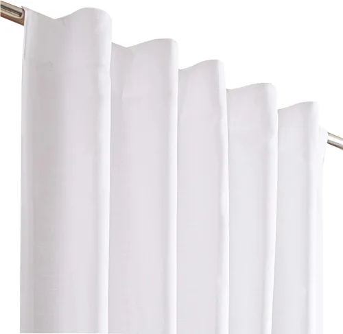 Vista 12 de Cortinas de lino natural – Juego de 2 paneles con pestaña trasera, 50 x 63 pulgadas cada uno, cortinas texturizadas con aspecto de lino para sala