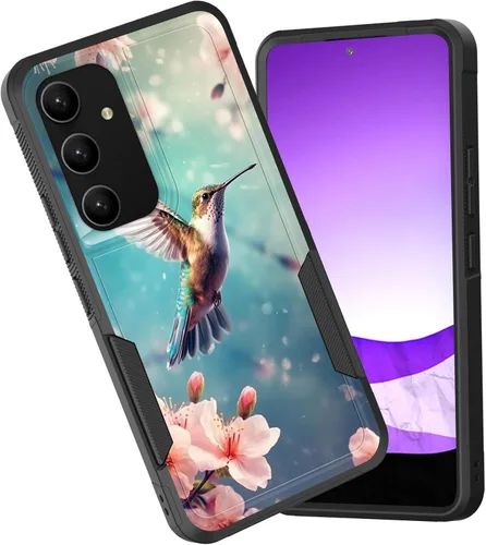 Vista 55 de Funda para Galaxy A15 5G, doble capa híbrida resistente a prueba de golpes, policarbonato duro, silicona suave, TPU, funda protectora para Samsung