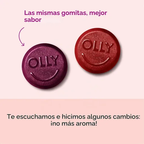 Vista 2 de Suplemento multivitamínico de gomitas Perfect Men de Olly, sabor a mora, 90
