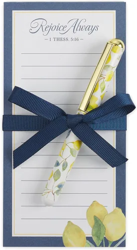 Vista 9 de Christian Art Gifts Juego Compacto de Bloc de Notas Magnético para Nevera y Bolígrafo para Mujer: Confía en el Señor Escritura Inspiradora, Floral