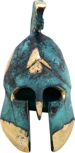 Vista 4 de Iconsgr Museo de Bronce Griego Antiguo Réplica del Casco de Oficial Espartano (389)