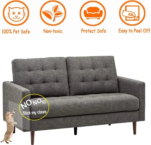 Vista 2 de CAILENIFDC Cinta anti arañazos para gatos para muebles10pcs cinta transparente de doble cara