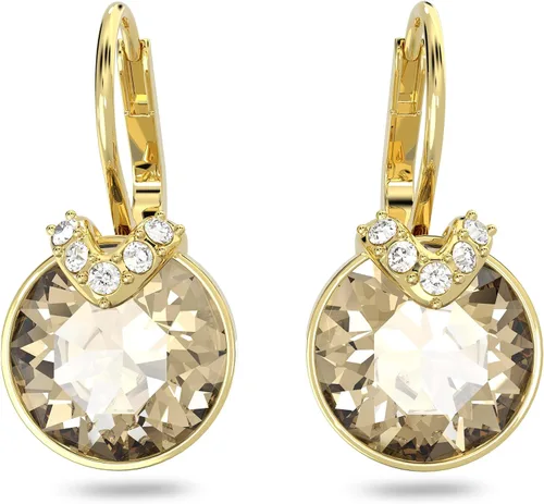 Vista 2 de Swarovski Bella V Crystal Earrings, Grey, Yellow, Clear, Rose Color Crystals, Part of the Swarovski Bella V Collection