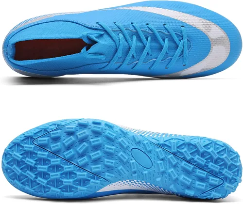 Vista 3 de HaloTeam Zapatos de fútbol para hombre, botas de fútbol profesionales de alta calidad, transpirables, para interiores y exteriores, TFAG