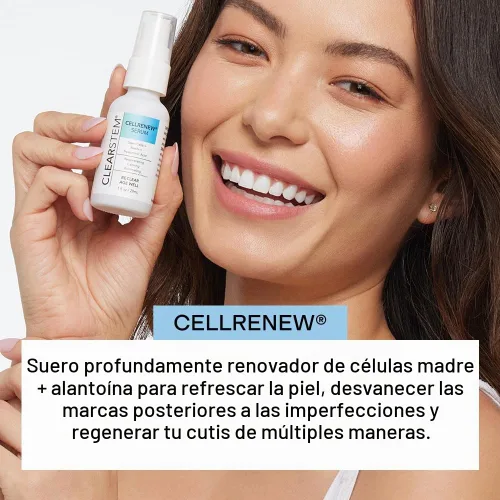 Vista 2 de CLEARstem CELLRENEW - Suero facial con células madre y ácido hialurónico, 1 onza