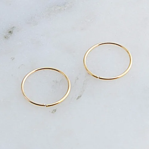 Vista 79 de Aretes de aro dorados y plateados para cartílago, nariz, tabique, oreja, hélix, tragus, joyería para mujer, hipoalergénicos, pequeños aros