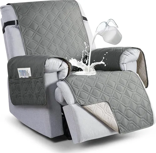 Vista 11 de VANSOFY Fundas 100% impermeables para sillas reclinables, funda antideslizante para silla reclinable para perros, protector de muebles, funda