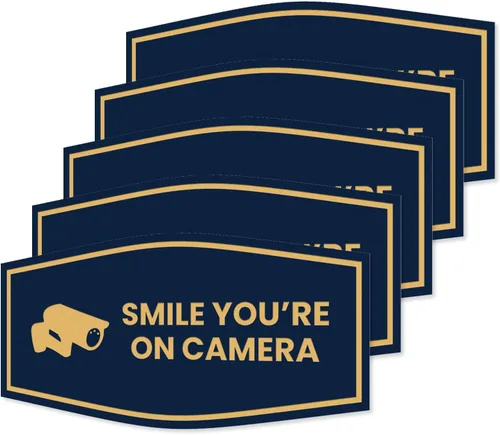 Vista 62 de Fancy Smile You're On Camera Letrero (negro) - Mediano (1 unidad)
