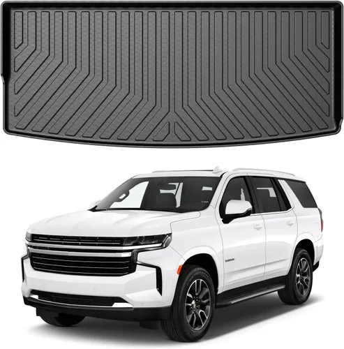Vista 15 de Mixsuper Forro de carga para Rivian R1S 2022-2024 2025, alfombrilla para maletero para todo tipo de clima, para accesorios R1S, alfombrilla