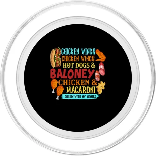 Vista 2 de Alitas de pollo para perros calientes y pollo Baloney y macarrones, PopSockets MagSafe PopGrip para iPhone