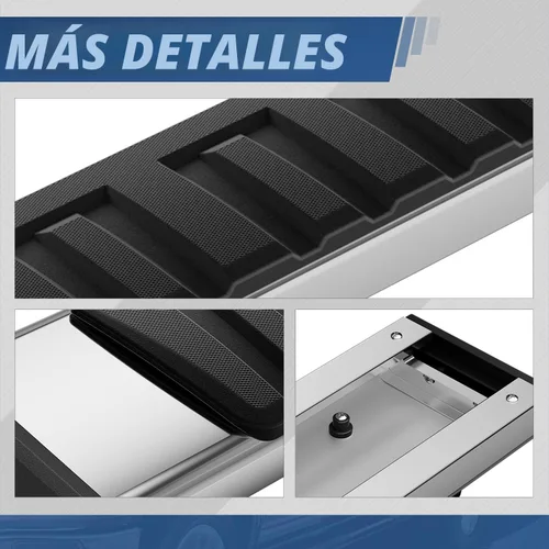 Vista 6 de Auto Dynasty - Estribos de 6.75 pulgadas compatibles con 2007-2019 Silverado Sierra 1500 2500HD 3500HD de cabina regular, barras laterales de acero