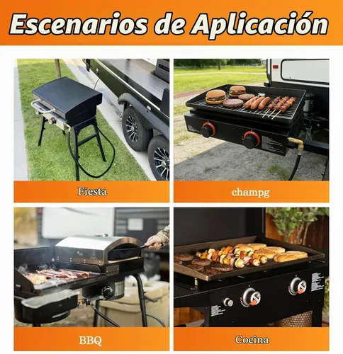 Vista 2 de NUPICK Manguera de conexión rápida de propano de 12 pies para RV a parrilla, manguera de propano de conexión rápida con adaptador de codo