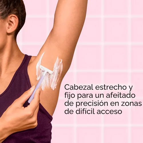 Vista 4 de BIC Silky Touch - Maquinillas de afeitar desechables para mujer, 2