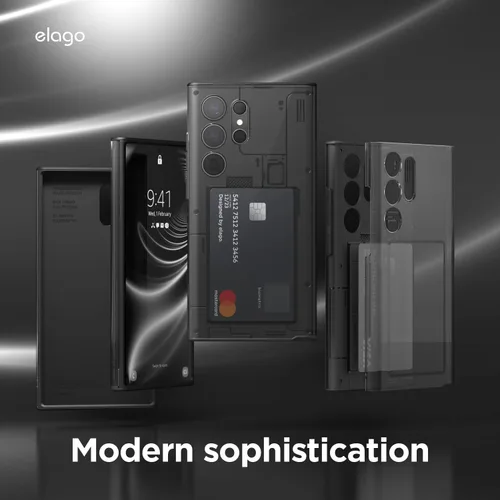 Vista 7 de elago Funda compatible con Samsung Galaxy S24 Ultra, funda de rayos X con soporte para tarjetas, funda protectora de cuerpo completo, a prueba