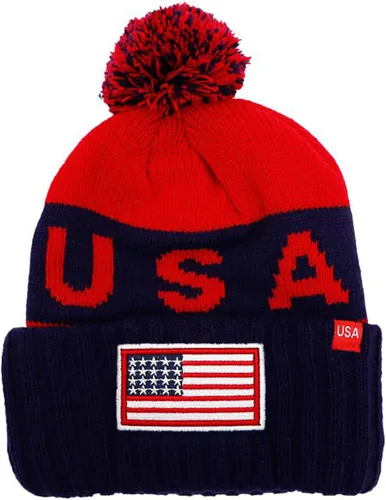 Vista 28 de COUVER Gorro con pompón de equipo de fútbol