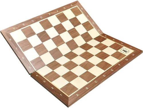 Vista 5 de Tablero de ajedrez de madera plegable de palisandro y arce africano - Cuadrados de 2.25" Palisandro africano