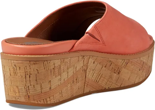 Vista 5 de FitFlop Eloise Cork-Wrap - Sandalias de cuña de gamuza para mujer