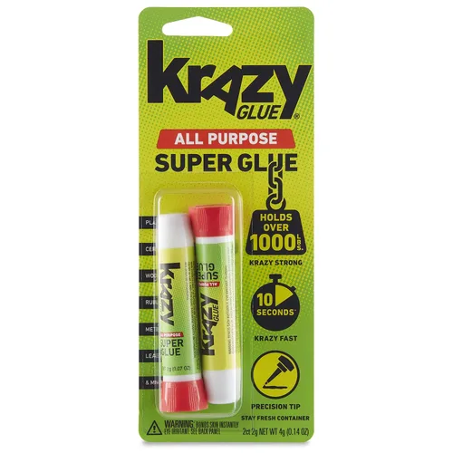 Vista 7 de Krazy Glue Gel de Superpegamento Multiusos con Punta de Precisión, Tubo de 2g, Fórmula de Gel de Secado Rápido Sin Goteo para Reparaciones