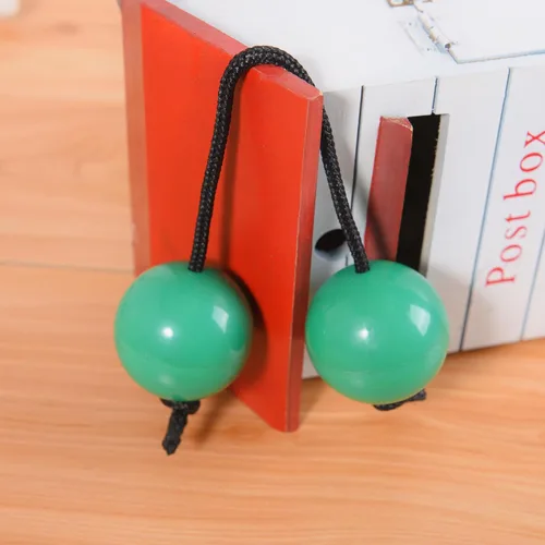 Vista 6 de MGTECH Paquete de 2 bolas agitadoras Asalato Kashaka, instrumento de ritmo tradicional africano Aslatua, verde