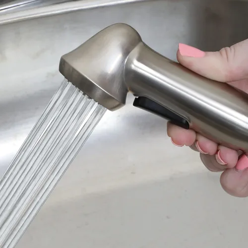 Vista 3 de Danco 10337 - Aerosol lateral universal para fregadero de cocina, níquel cepillado