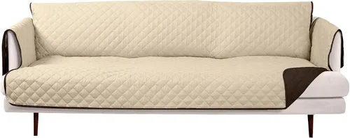 Vista 5 de Furhaven - Funda para muebles de sala de estar para perros y gatos, protector reversible de dos tonos, resistente al agua, lavable, color expreso