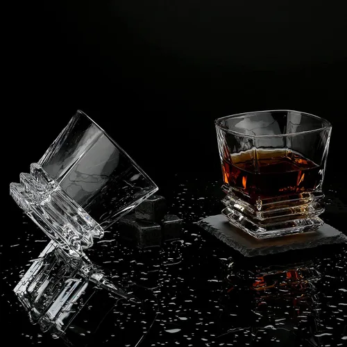 Vista 5 de EXREIZST Juego de Regalo de Piedras de Whisky - Regalos de Whisky para Hombres, Rocas de Whisky de Granito Refrigerantes, Juego de Caja de Regalo
