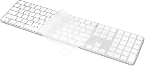 Vista 9 de ProElife Funda de teclado de silicona ultra fina para teclado mágico 2023 Negro, diseño sin interferencias para llave de identificación, a prueba