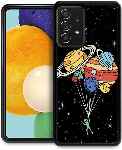 Vista 22 de Funda compatible con Samsung Galaxy Z Fold 2 5G, sistema solar de globo alienígena, diseño de patrón increíble, a prueba de golpes, antiarañazos