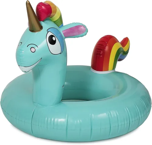 Vista 2 de Pop Fix - Flotador inflable gigante de unicornio mágico para piscina