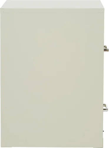 Vista 5 de OSP Home Furnishings - Archivador de metal con 2 cajones con cierre, color marrón Beige Bronceado