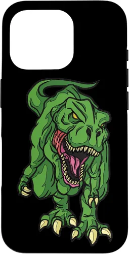 Vista 20 de iPhone 16 Green Dinosaur Illustration For Kids Cartoon Dino Case