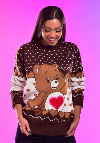 Vista 7 de Fun Costumes Tenderheart Bear Adult Care Bears Ugly Christmas Sweater