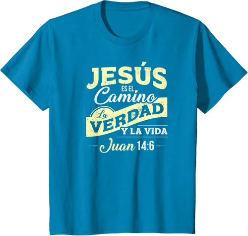 Vista 75 de Camisas de la Biblia de Jesus para los Cristianos Camiseta Española Negro