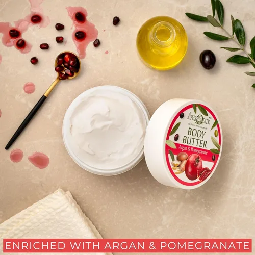 Vista 3 de Aphrodite Body Butter - Aceite de oliva orgánico certificado y granada